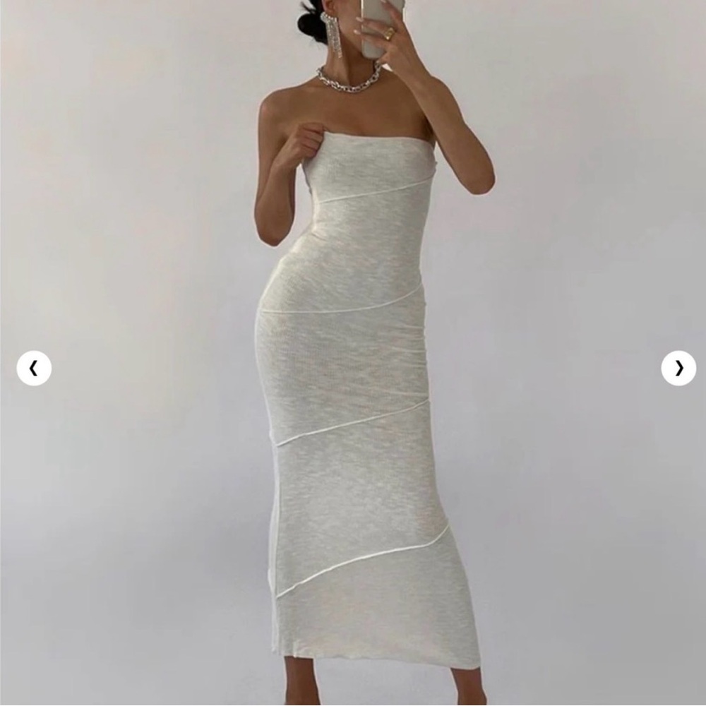 Princess Polly White Oscar Midi Dress
